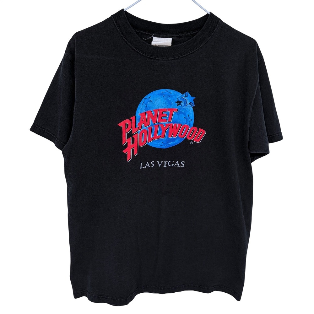 Vintage Planet Hollywood Las Vegas T Shirt Medium Black 1991 Made in‎ USA 90s